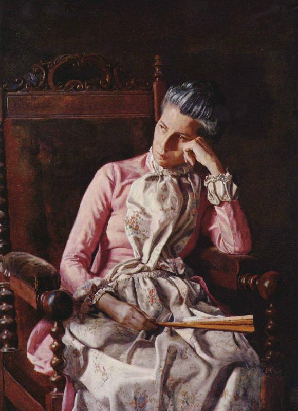 Thomas Eakins Miss Amelia Van Buren oil painting image